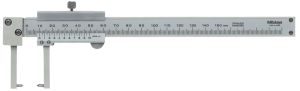 Mitutoyo 536-152 Sürmeli Boyunlu Kumpas Noktalı Çene Dış 0-150mm, 0,05mm, Metrik